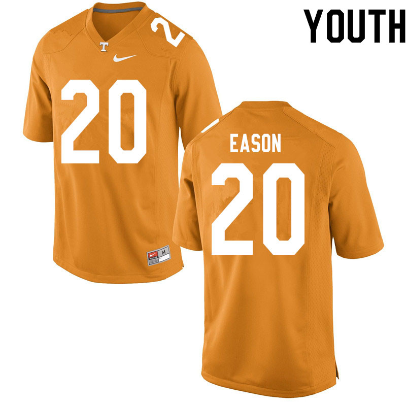 Youth #20 Bryson Eason Tennessee Volunteers College Football Jerseys Sale-Orange
